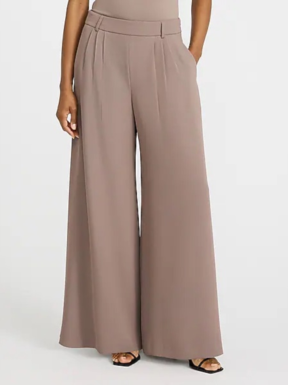 NWT Express Luxe Stretch High Waisted Ultra Wide Leg Trouser